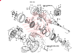 AXLE ASSY,FRONT,W/0 SYM. 41,61,66, Start Serial: 2201-