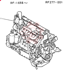 ENGINE, NISSAN RF277-001