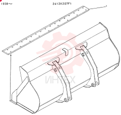 Схема (LK700A) - WHEEL LOADER ASN RE1558 (1/03-12/03) 2412X207