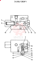 HYDRAULIC VALVE 2436U1383F1