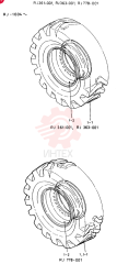 TIRE & WHEEL ASSY (23.5-25 16PR, L3, W/T)
