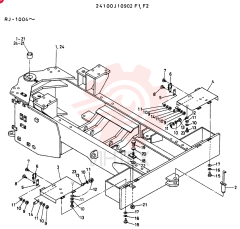 FRAME GROUP, RE, Serial Range: RJ.1004-RJ.1052