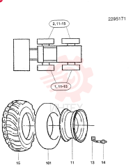 WHEEL AND TIRE 2295171