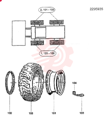 WHEEL AND TIRE 2295935