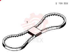 NARROW V-BELT, 10 X 1175 LONG