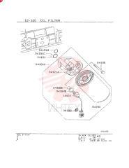 OIL FILTER & HEAD ASSY, FROM-UP TO: 9906-1-, MODEL TYPE: ALL, Remarks: CARTRIDGE TYPE