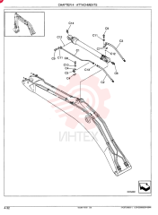 HYDRAULIC LINES, ARM CYLINDER LC42H00015F1
