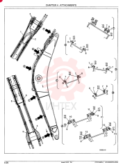HYDRAULIC LINES, BOOM, STANDARD BOOM ROTATION LC42H00108F1