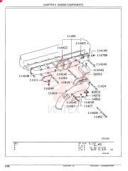 BRACKET, ENG AIR INTAKE PIPE, FROM-UP TO: 0210.1-, MODEL TYPE: ALL