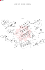 GASKET KIT ENGINE OVERHAUL