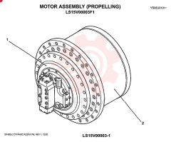 HYDRAULIC MOTOR LS15V00003F1 (1)