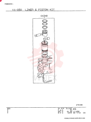 KIT, LINER, PISTON R VAME995027