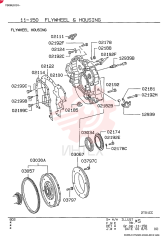 HOUSING, FLYWHEEL, FROM-UP TO: 0007.1-, MODEL TYPE: ALL VAME152614 (2)