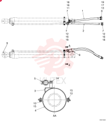 HOSE,38.1mm ID x 1350mm L