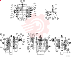 45 ELBOW,Male, 30 Degree Fl, PF 1/4" x PF 1/4", O-Ring ZH42X04000 (3)