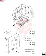 90 ELBOW,Male, 30 Degree Fl, PF 3/8" x PF 3/8", O-Ring ZH32X06000 (1)
