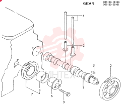 CAMSHAFT & GEAR 3TN84L-RTBA
