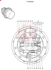 HYDRAULIC MOTOR PV15V00002F1