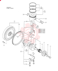 CRANKSHAFT & PISTON (A) 3TN84L-RTBB