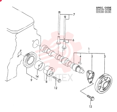 CANSHAFT AND DRIVING GEAR(A) 3TNE84-YBB