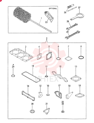 GASKET SET(OPTIONAL) AND TOOL(A) 3TNE84-YBB