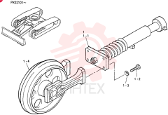 IDLER ASSY, CRAWLER PW54D00003F1
