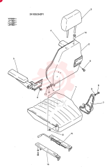 Схема (SK04-2) - COMPACT EXCAVATOR BTW LW-7801 - LW-8644 (1/86-12/03) 24100U342F1