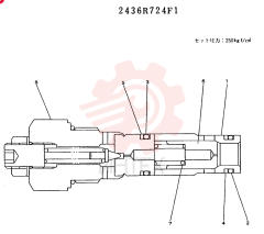 VALVE ASSY.RELIEF 2436R724F1