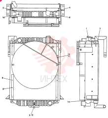 Схема (SK04-2) - COMPACT EXCAVATOR BTW LW-7801 - LW-8644 (1/86-12/03) 2452U375F2