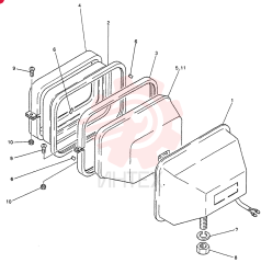 Схема (SK04-2) - COMPACT EXCAVATOR BTW LW-7801 - LW-8644 (1/86-12/03) 2456R229F1