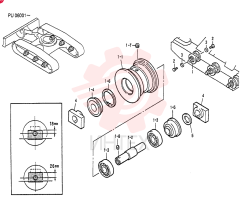 ROLLER ASSY, TRACK PU64D00001F1