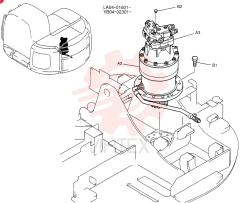 MOTOR ASSY, SWING YB15V00001F2 (2)