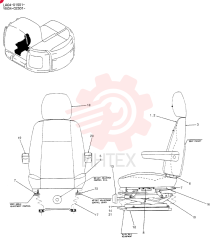 SEAT ASSY. YT25M00027F1 (4)