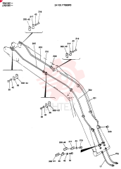 BOOM ASSY, 4.6M (15 FT - 1 INCH) (NIBBLER & BREAKER (BOOM & ARM SAFETY)) 24100J17669F3 (1)