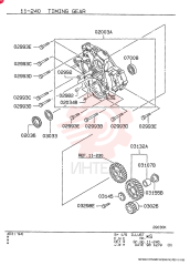 CASE ASSY, TIMING GEAR, FROM-UP TO: 0001.1-, MODEL TYPE: ALL