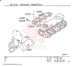 INSULATOR, ENG AIR INTAKE PIPE HEAT, FROM-UP TO: 0001.1-, MODEL TYPE: ALL