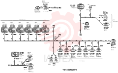 HARNESS ASSY, UPPER FRAME (STD) YM13E00004F1 (3)