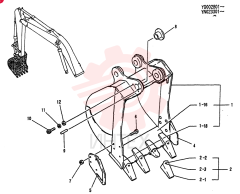 BUCKET ASSY, 0.8M3