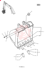 BUCKET ASSY, 1.3M3 YN61B00050F1