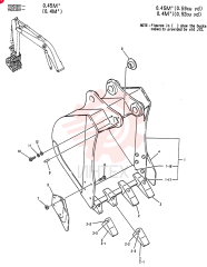 BUCKET ASSY, 0.45M3