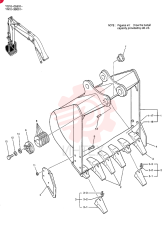 BUCKET ASSY, 0.7M³ YN61B00193F1
