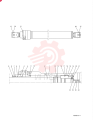 CYLINDER,Double Acting, 95mm Rod, 1558mm Stroke YN01V00175F1 (2)