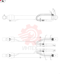 TUBE,34.0 mm OD x 443, 208.5 mm Length