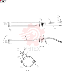 CYLINDER,Double Acting, 95mm Rod, 1558mm Stroke YN01V00175F1 (2)