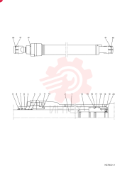 HYDRAULIC CYLINDER YN01V00153F1 (1)