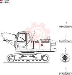 Схема (SK210D-8) - EXCAVATOR S/N YN11-45001 - (1/07-12/12) LC01T00035F2