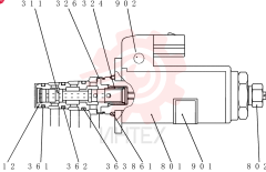 SOLENOID VALVE,Cartridge W/Coil YN35V00050F1