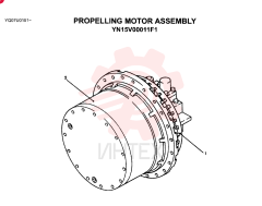 HYDRAULIC MOTOR YN15V00011F1 (1)