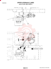 HYDRAULIC LINES, UPPER (SUCTION/DELIVER) YN30H00024F1 (1)