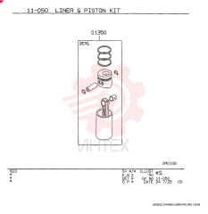 PISTON & RINGS KIT VAME996398